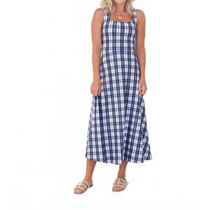 NEW SMITH & QUINN diana fit and flare midi dress in mariners plaid